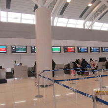 大韓航空のカウンター。