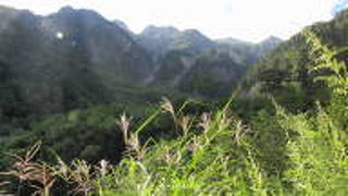 大迫力の山の眺望