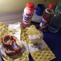 駅で買ってきた食料