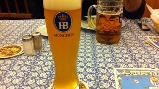 超有名ビアホールでは図々しく。