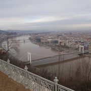 ドナウ川とブダペスト市街地を一望できます