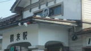 白山方面のバスがでている