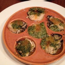 カキのエスカルゴ風