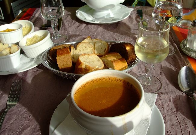 海辺のレストラン。