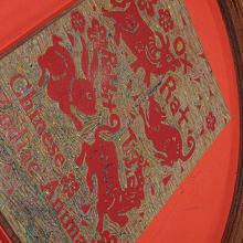 子供用の版画で遊べるコーナー