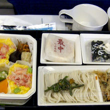 エコノミークラスの機内食