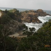 荒々しい冬の日本海の絶景