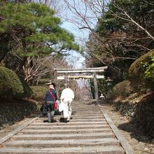 大原野神社の参道です