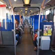 車内の様子。過ごしやすい空間。