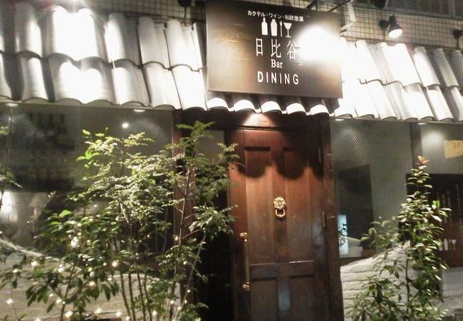 ワインとともに落ち着くには・・「日比谷Bar DINING 三田店」
