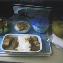 バンコクからクアラルンプールの機内食