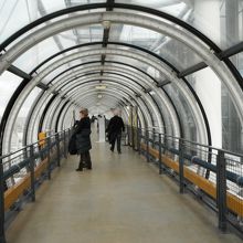 上の通路。不安定な感じ〜