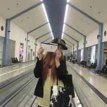 ようやく入れた空港内