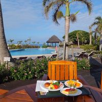 天気が良かったので、お外で朝食(^▽^○)ノ