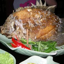 エレファントフィッシュのから揚げ