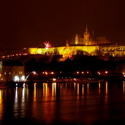 ヴァルタヴァ川越しに見るプラハ城が一番きれい！