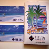 ルームキーはリゾートらしいキーカード