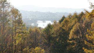 正面に小野川湖