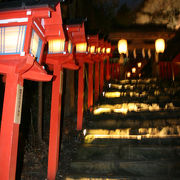 夜の貴船神社を訪問、神秘的でよかったです。