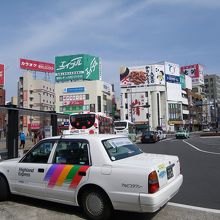 東口から見た松本市内