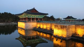 雁鴨池はやはりライトアップがチョアヨ！