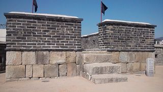 ここから水原の街も見えます