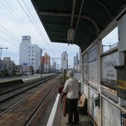 ちんちん路面電車の寺地町駅♪