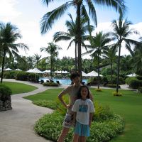 ホテルの庭（南国リゾートの雰囲気そのもの）