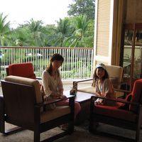 ホテルのロビーが既に南国そのもの