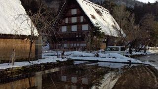 雪景色が似合う風情のある町並み