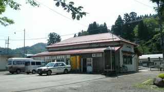 川下りの乗船場