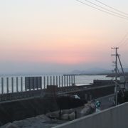 夕陽が綺麗に見える駅でした。