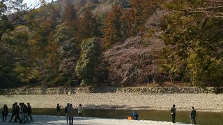 とってもきれいな川。