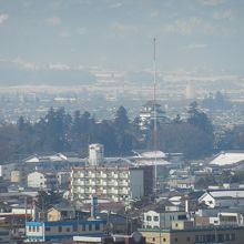 お城部分をアップ