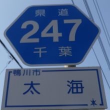 県道247号線沿いに太海はあります