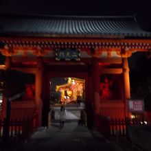 ライトアップされ、綺麗でした。