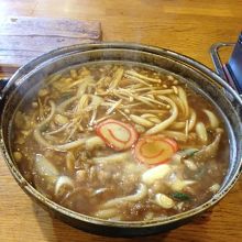 熱々のカレーうどん