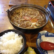 カレーうどん＆ごはん