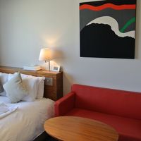 ベッドは柔らかいです。