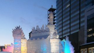 雪像もいいけれど、氷像が綺麗です！