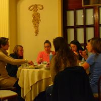 朝食のレストランは広々していました。