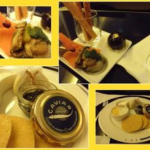 Fクラス　アミューズ、キャビア