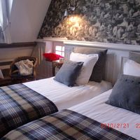 あらかじめお願いしてベットはツインにしてもらいました