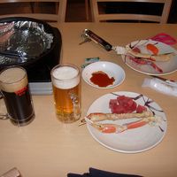 地ビールと料理