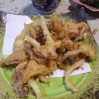 イカの足は後で天ぷらにしてくれます