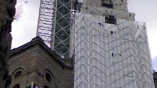 工事中で中は見学できなくても、展望は良かった