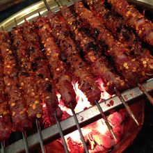 中国の漢民族料理^ ^藩陽羊肉串でございます〜！