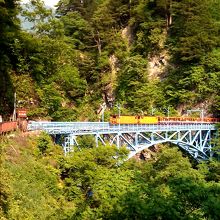 山と温泉、そしてトロッコ