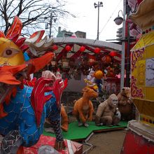 オブジェがたくさん置かれていました