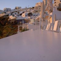 夕日が差してピンク色に染まる